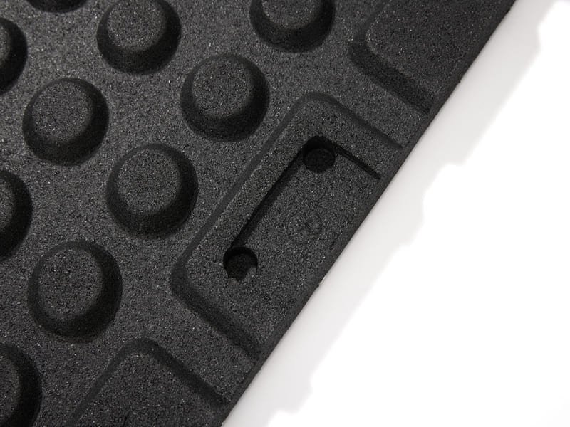 fabriek productielijn mengen EPDM kleur vlokken met SBR rubber, aangepaste gekleurde rubber matten productieproces